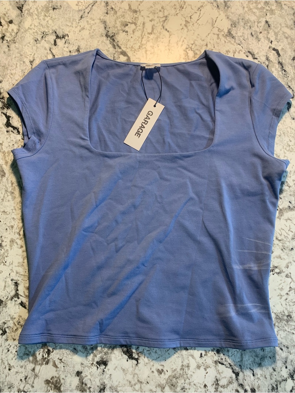 Garage, Portia Square Neckline Tee (with tags), Large